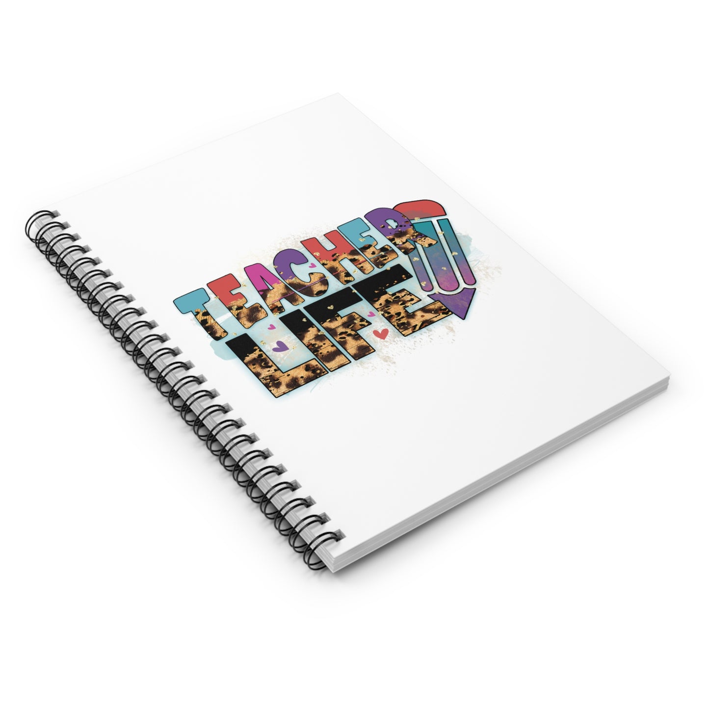 Teacher Life Spiral Notebook - Ruled Line