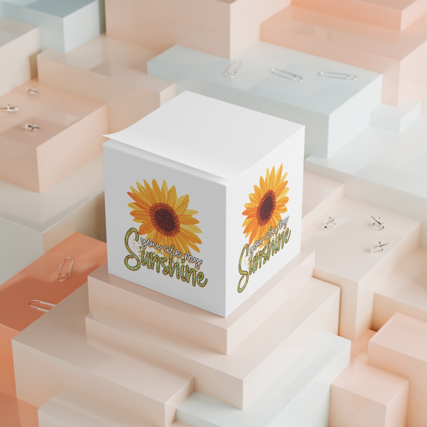 You Are My Sunshine Note Cube