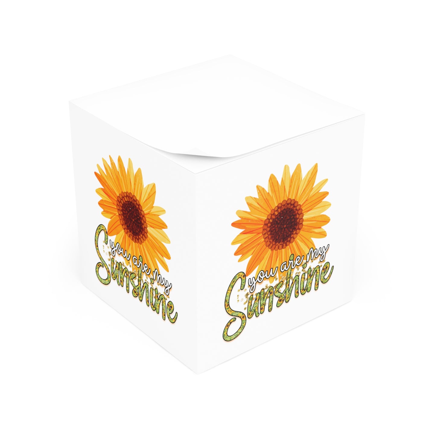 You Are My Sunshine Note Cube