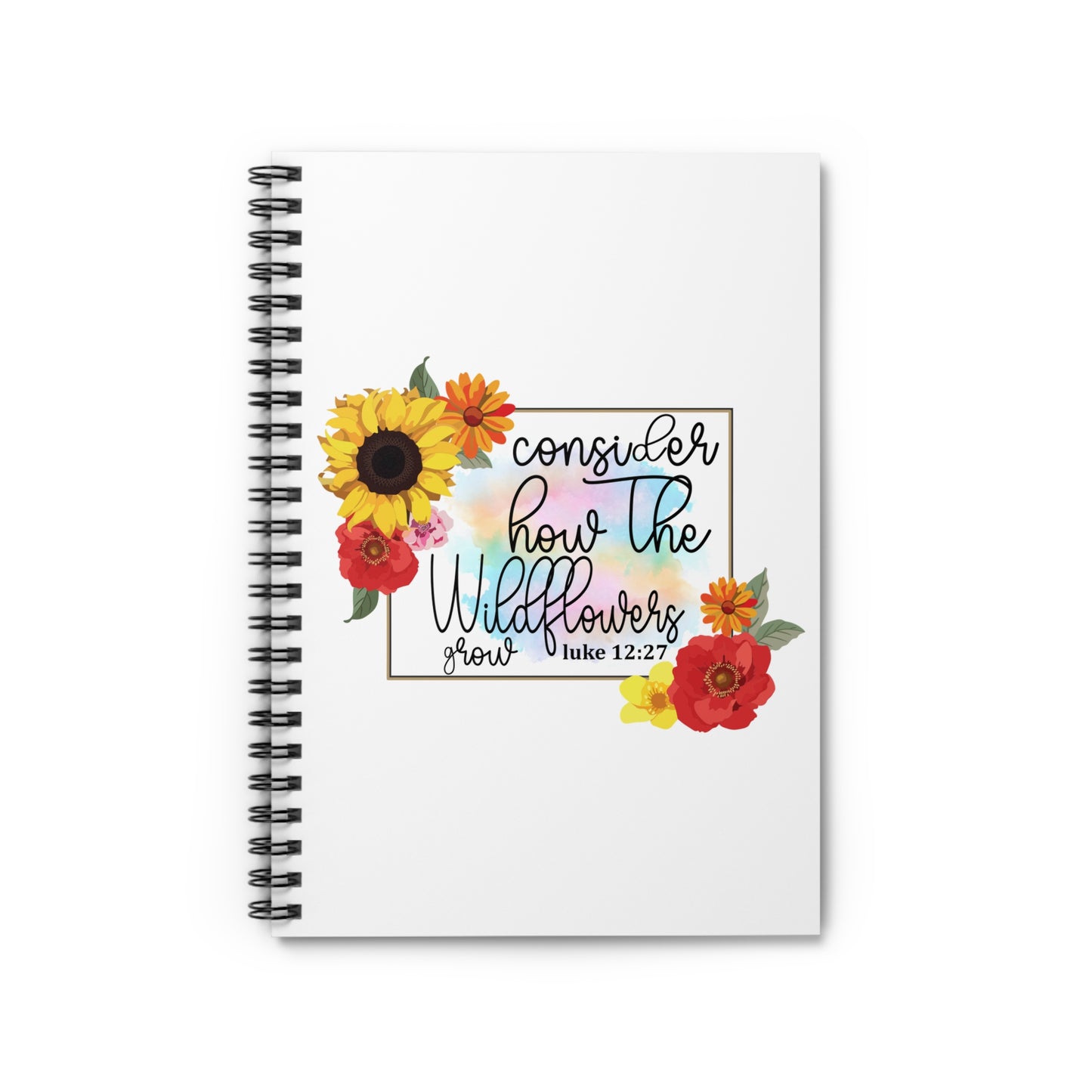 How The Wildflowers Grow Notebook - Ruled Line
