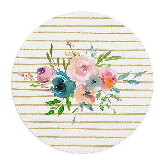 Light Floral Bouquet Mouse Pad