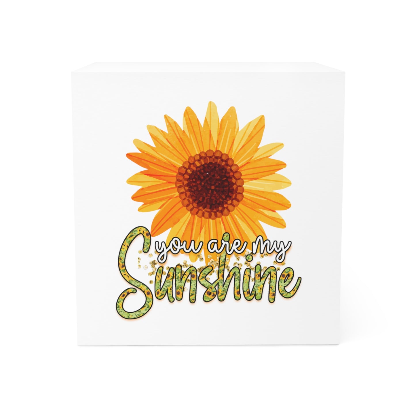 You Are My Sunshine Note Cube