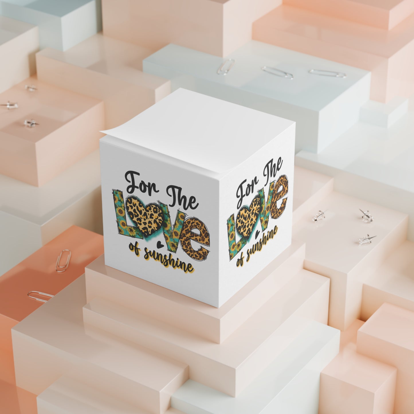 For The Love of Sunshine Note Cube