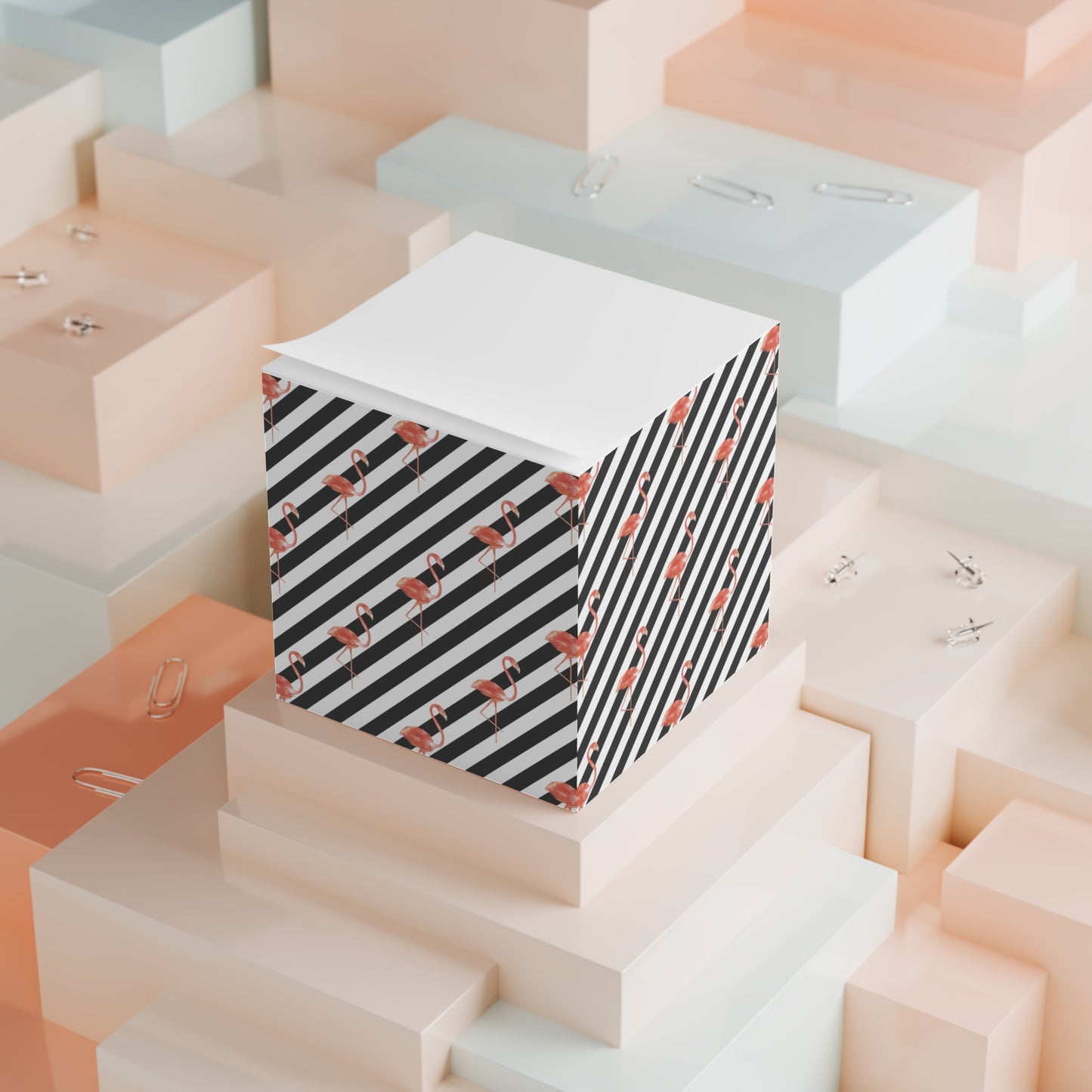 Flamingo Black Note Cube
