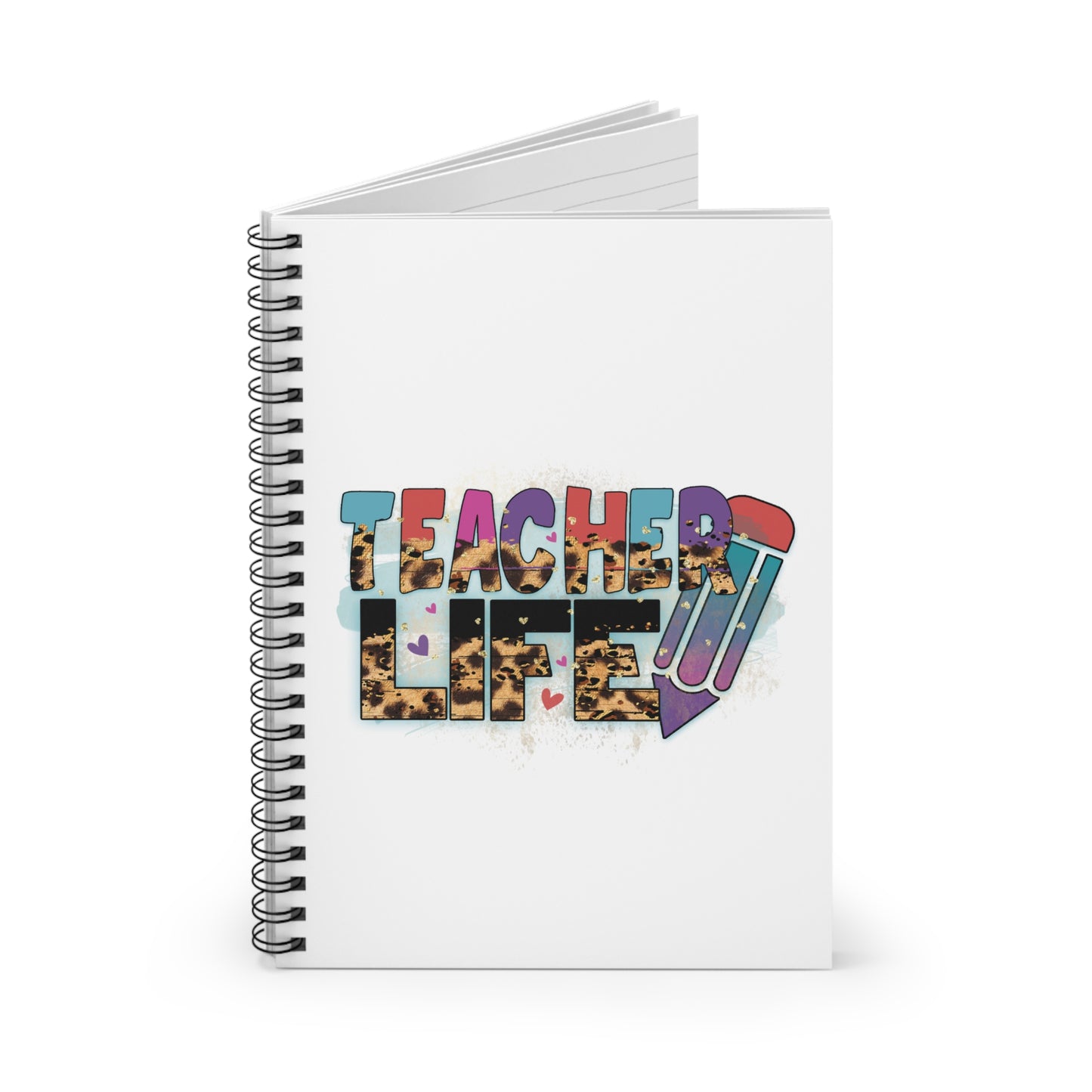Teacher Life Spiral Notebook - Ruled Line