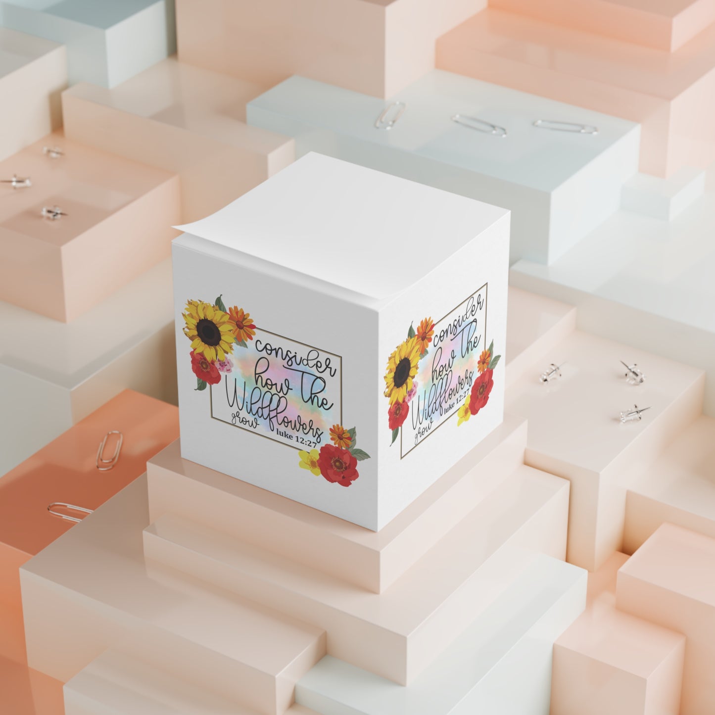 Consider the Wildflowers Note Cube