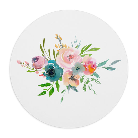 Light Floral Bouquet Mouse Pad