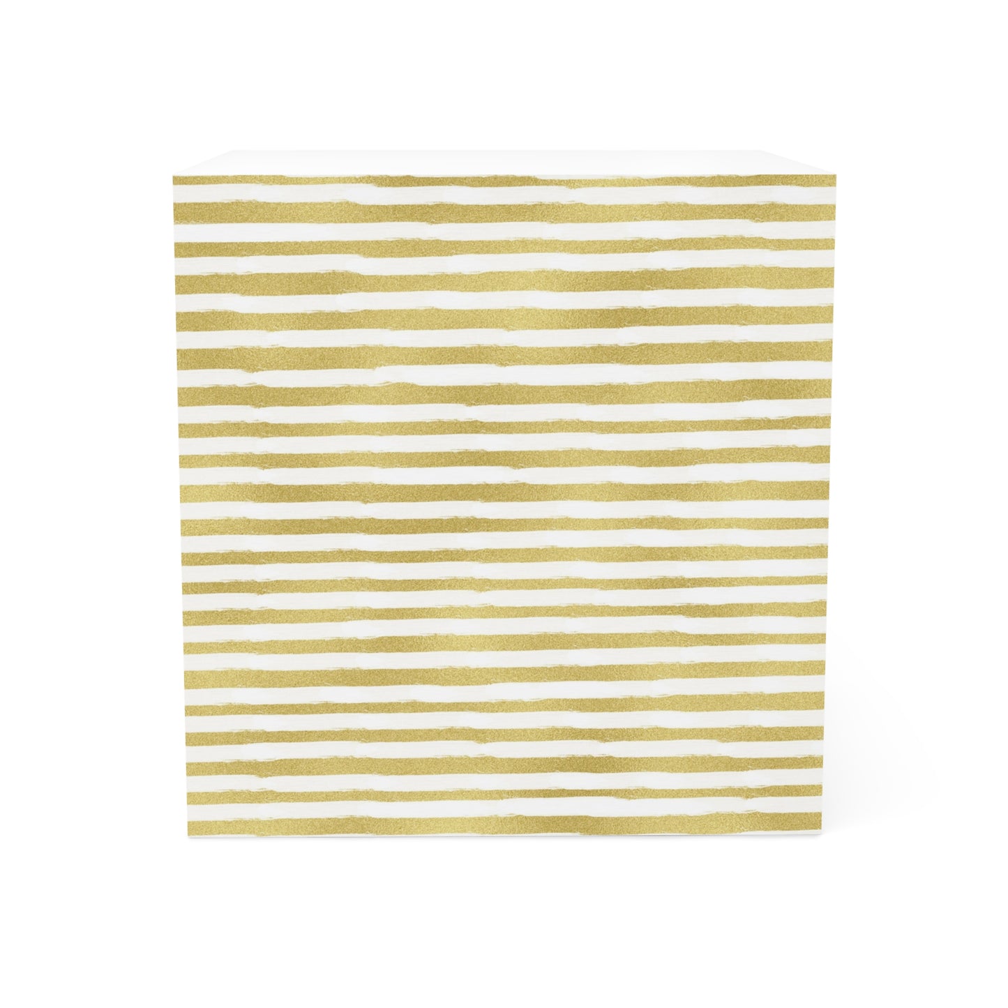 Gold Stripe Note Cube