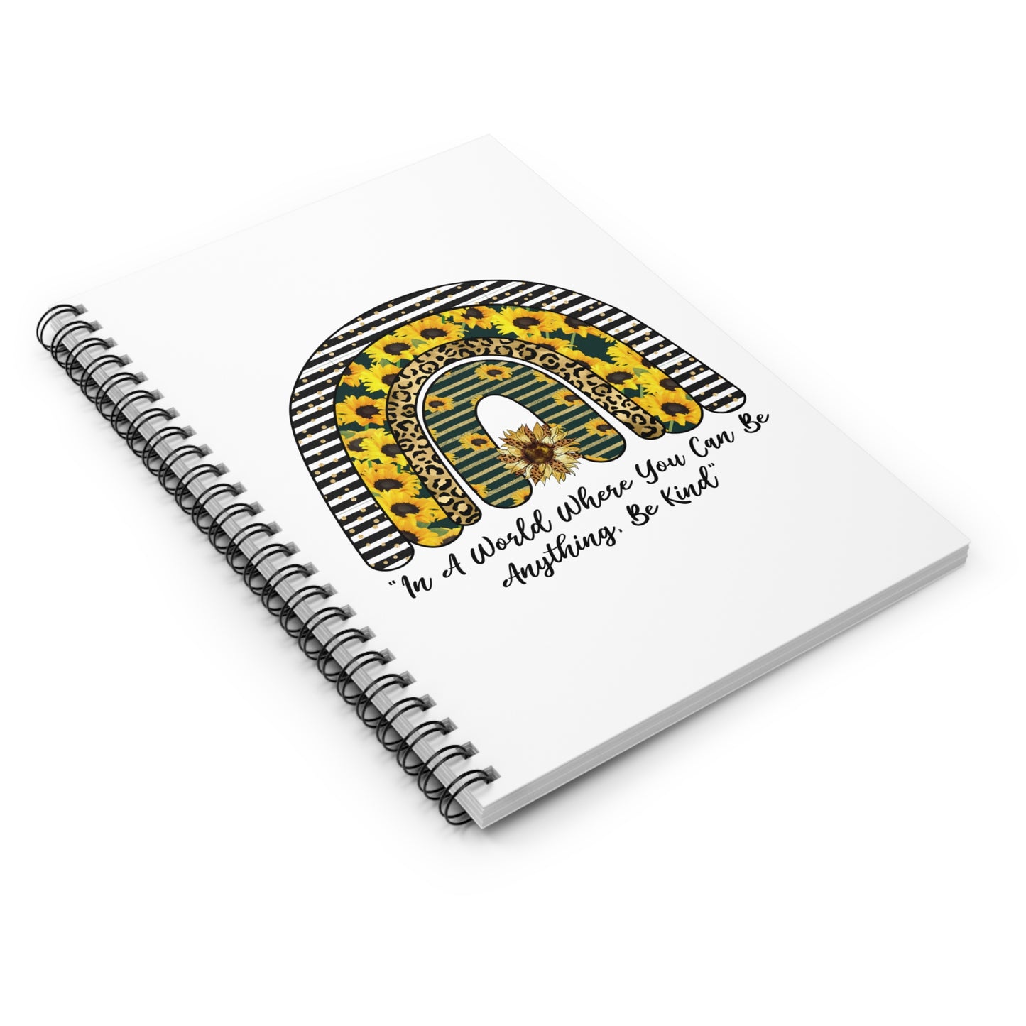 Be Kind Rainbow Spiral Notebook - Ruled Line