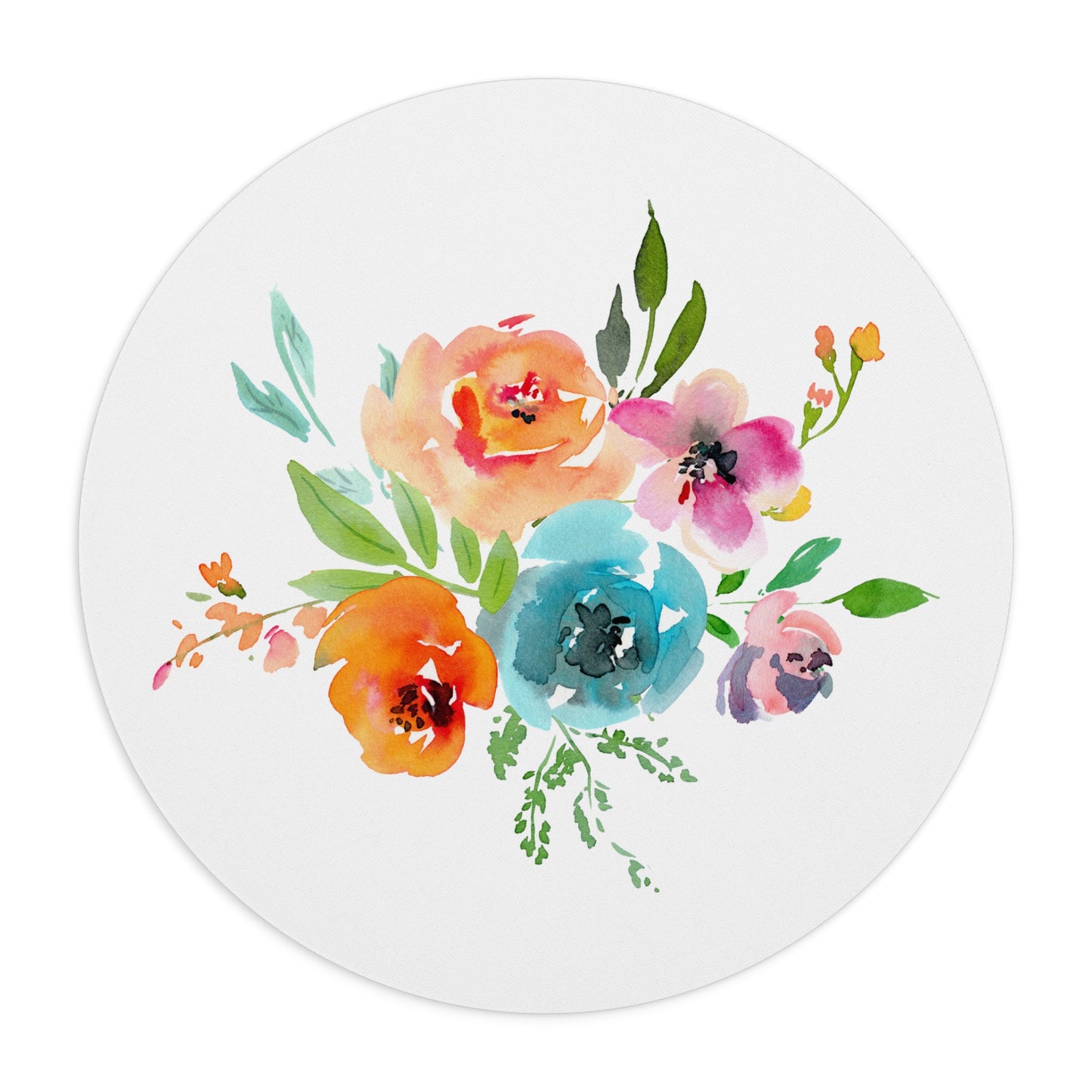 Bright Floral Bouquet Mouse Pad