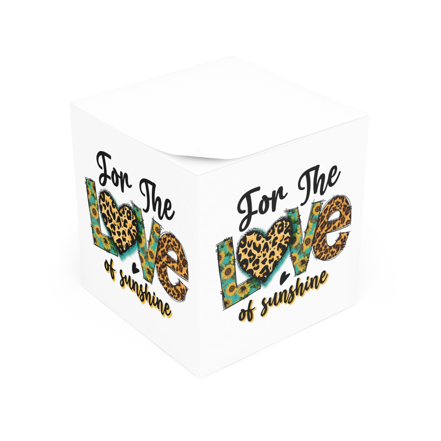 For The Love of Sunshine Note Cube