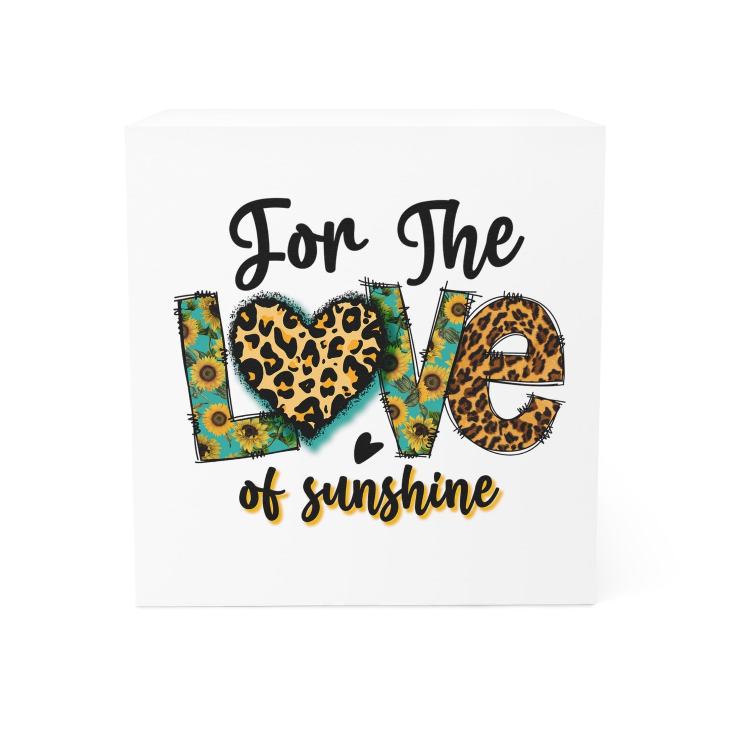 For The Love of Sunshine Note Cube