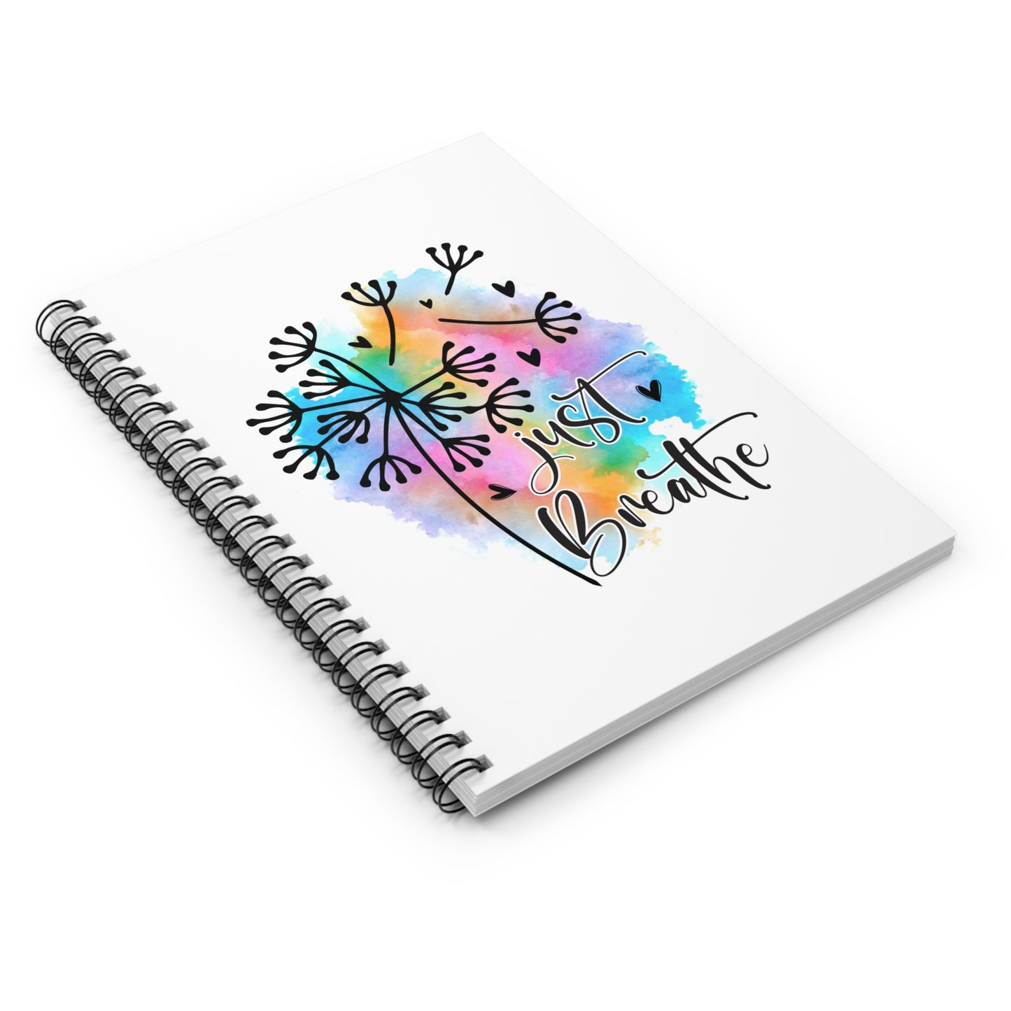 Just Breathe Notebook - Ruled Line