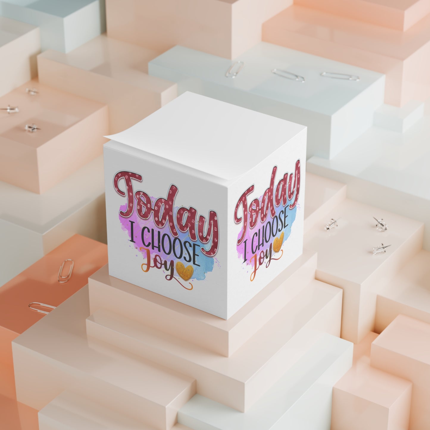 Today I Choose Joy Motivational Note Cube