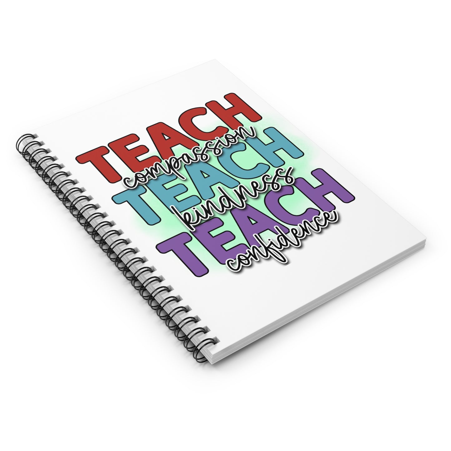 Teach Compassion Spiral Notebook - Ruled Line