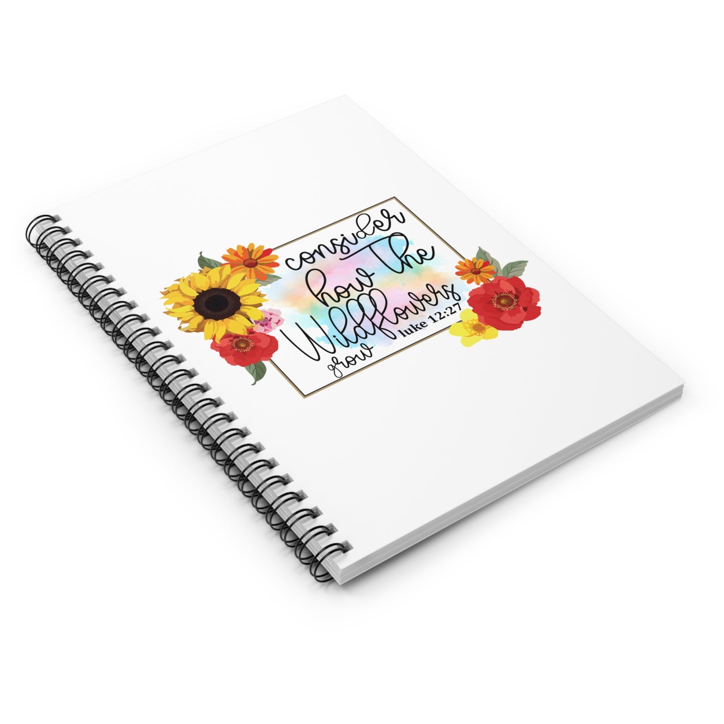 How The Wildflowers Grow Notebook - Ruled Line