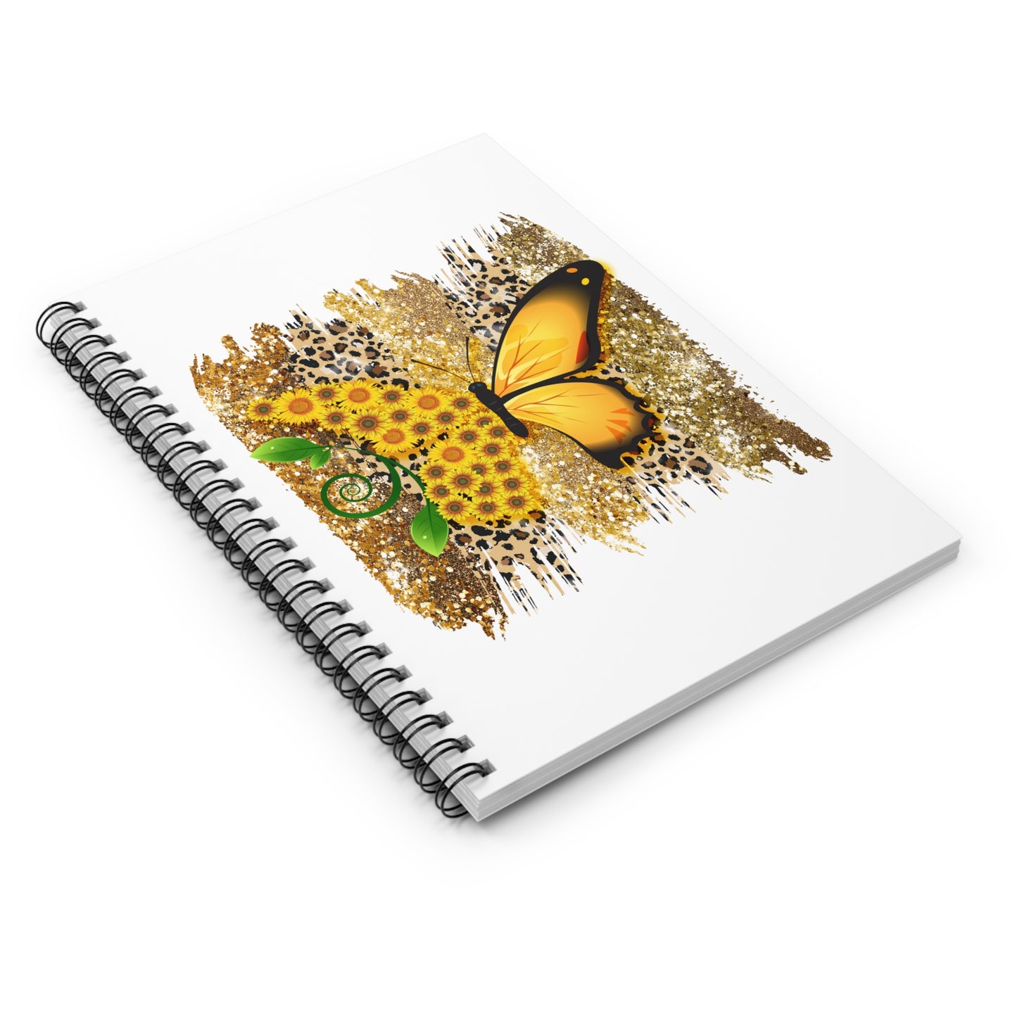 Split Butterfly Spiral Notebook - Ruled Line