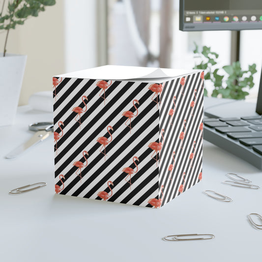 Flamingo Black Note Cube