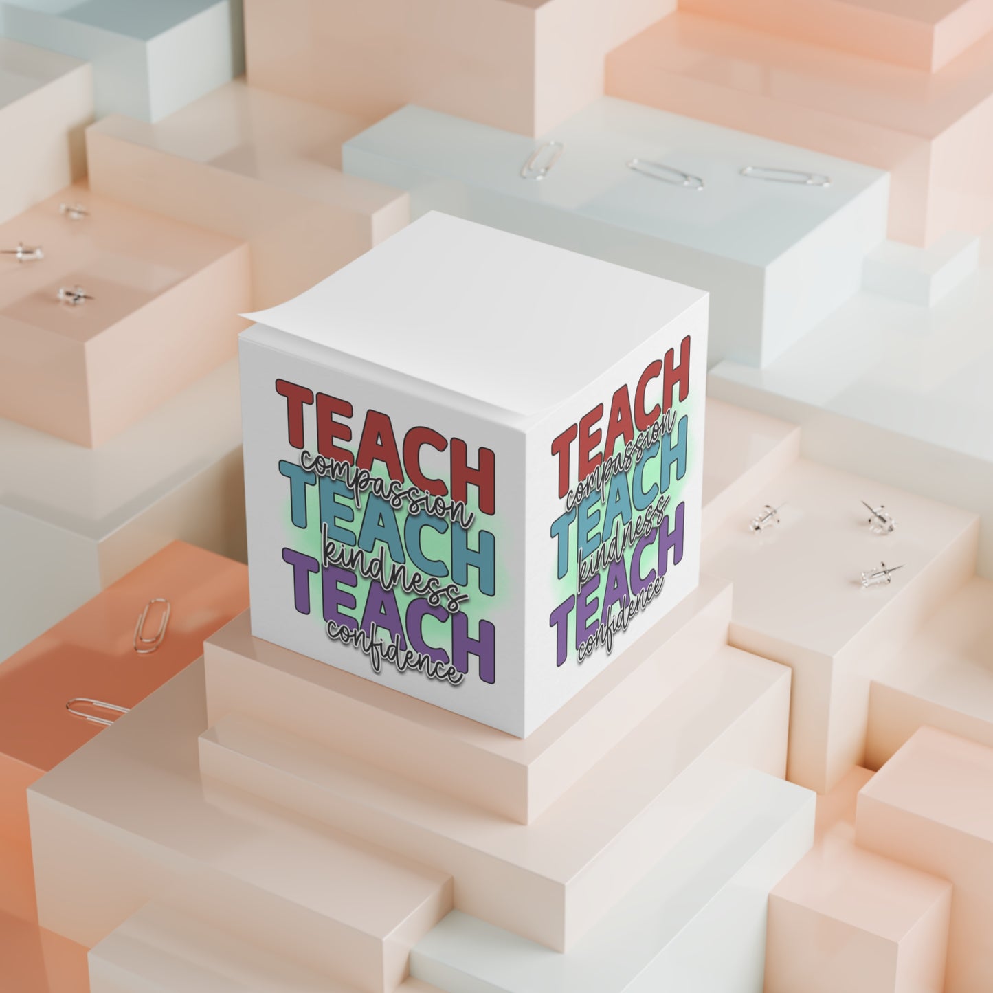 Teach Teach Teach Note Cube
