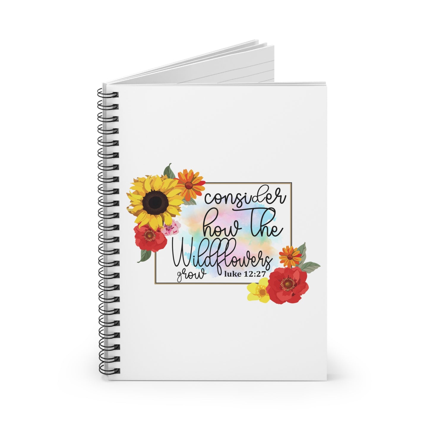 How The Wildflowers Grow Notebook - Ruled Line