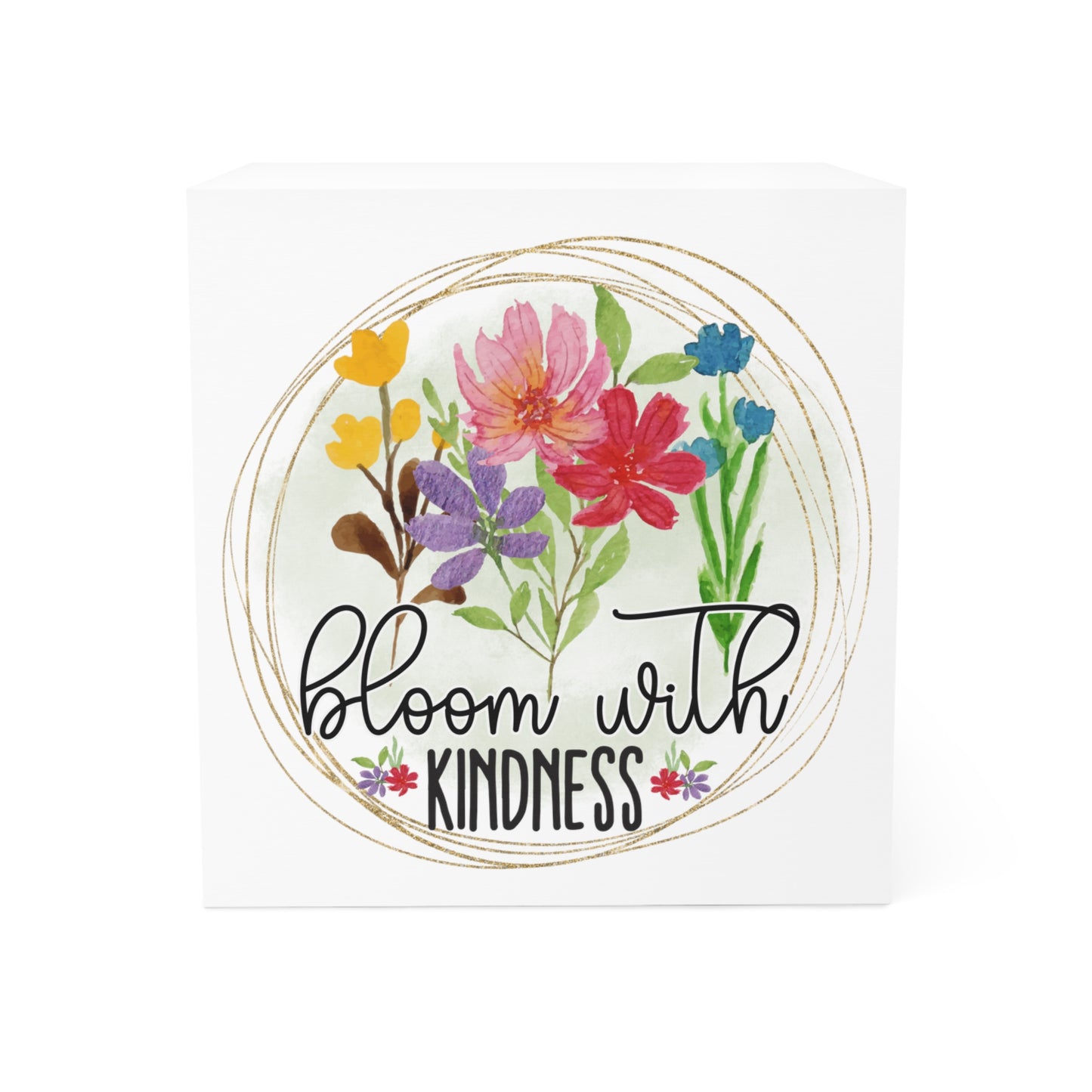 Bloom with Kindness Note Cube