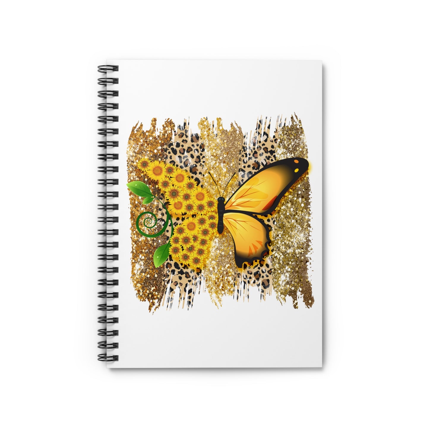Split Butterfly Spiral Notebook - Ruled Line