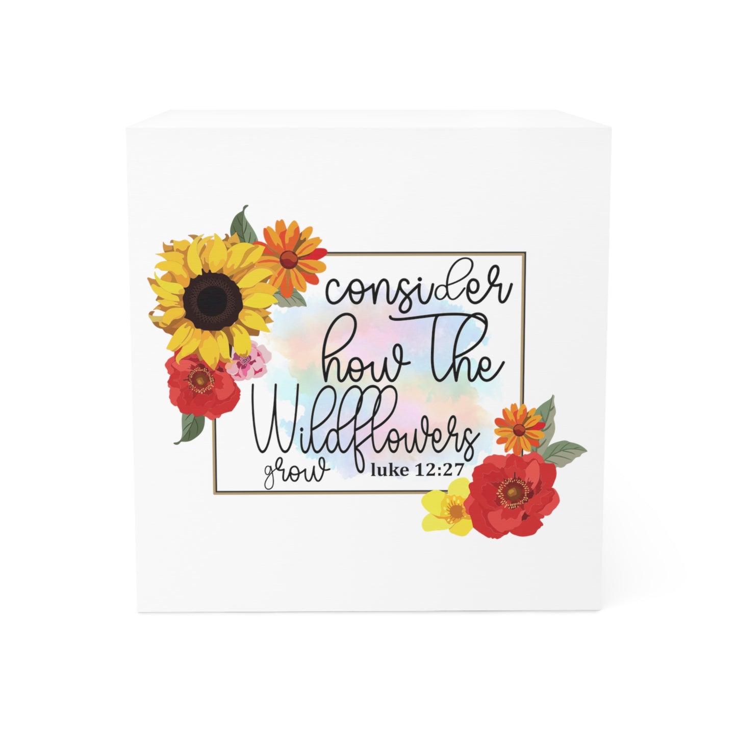 Consider the Wildflowers Note Cube
