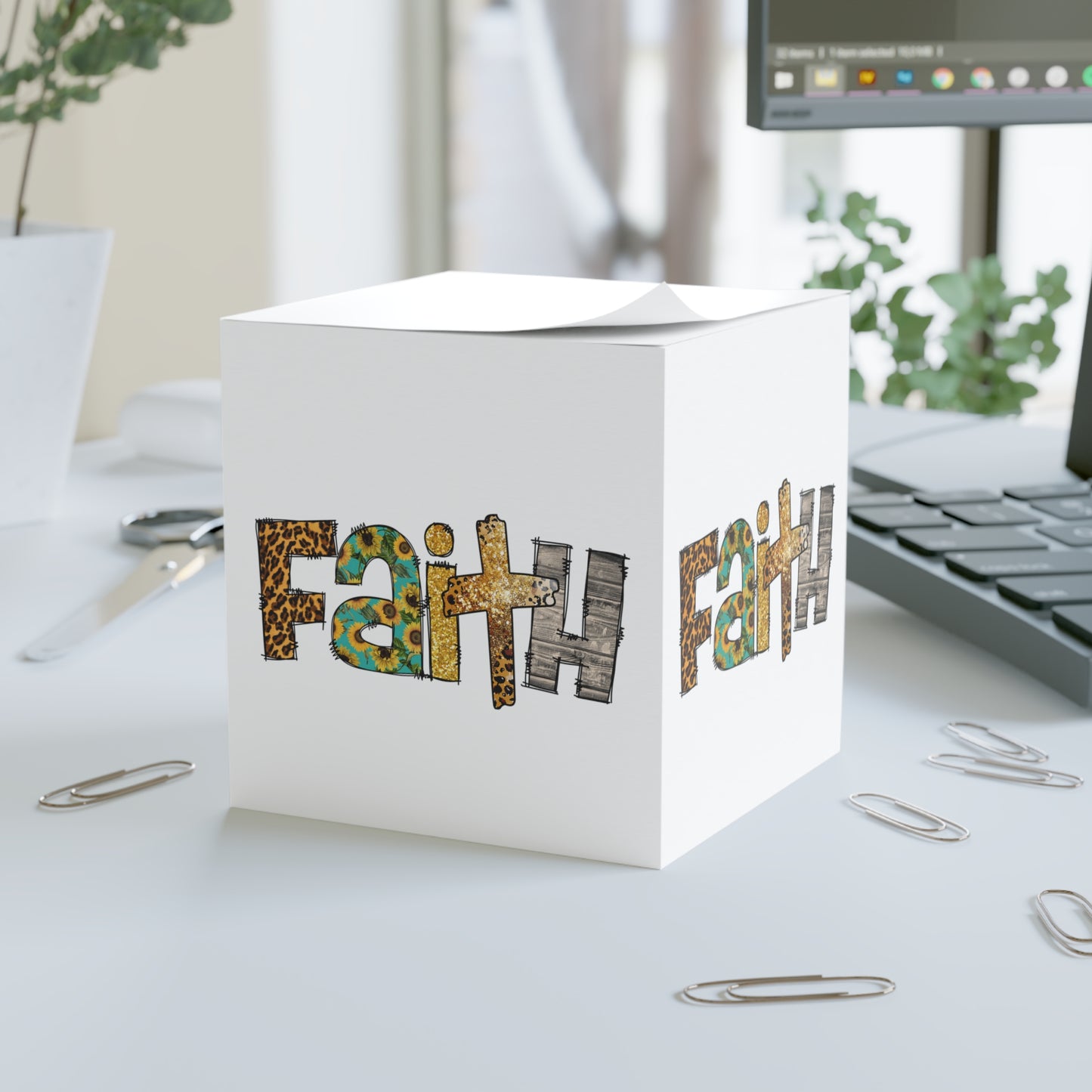 Faith Note Cube