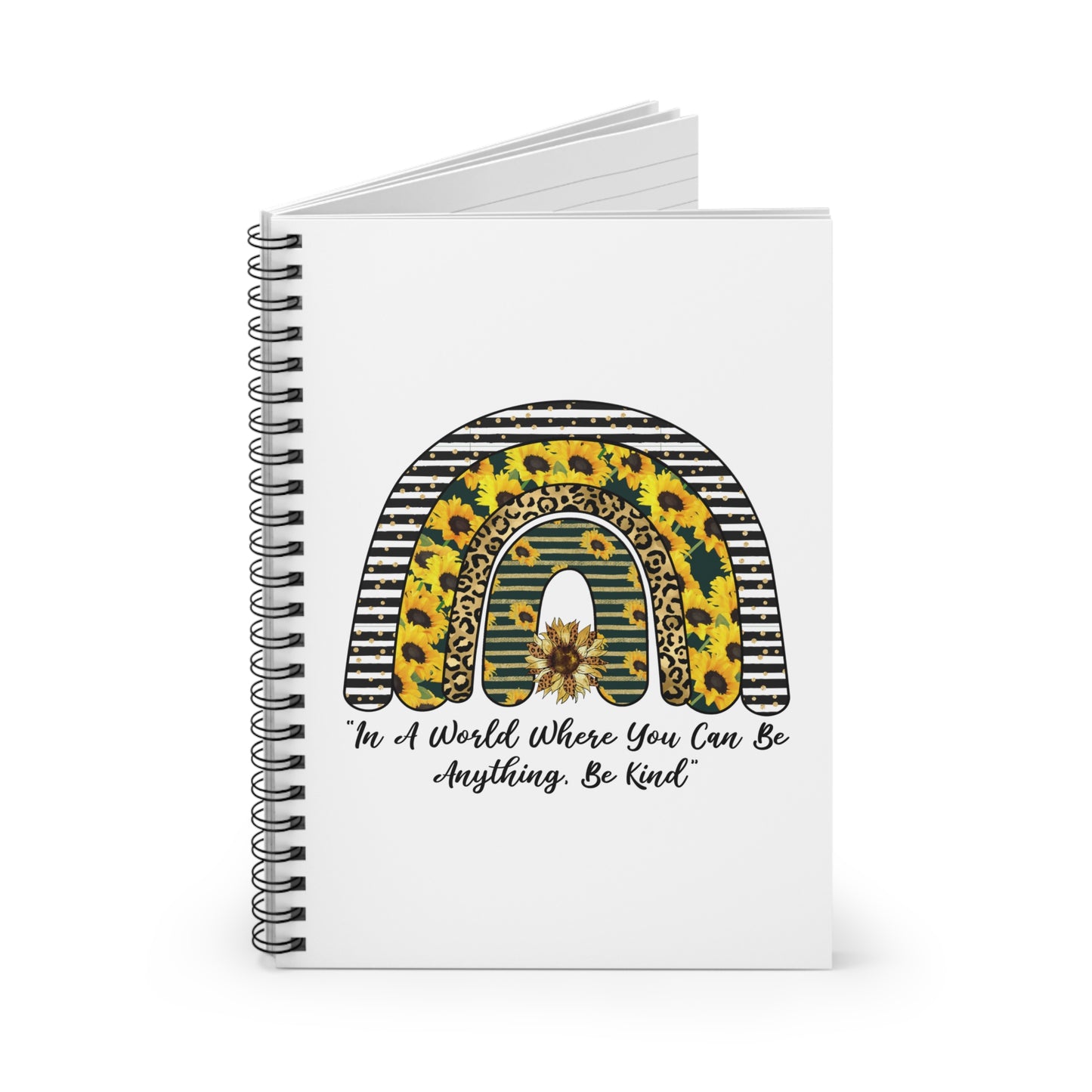 Be Kind Rainbow Spiral Notebook - Ruled Line