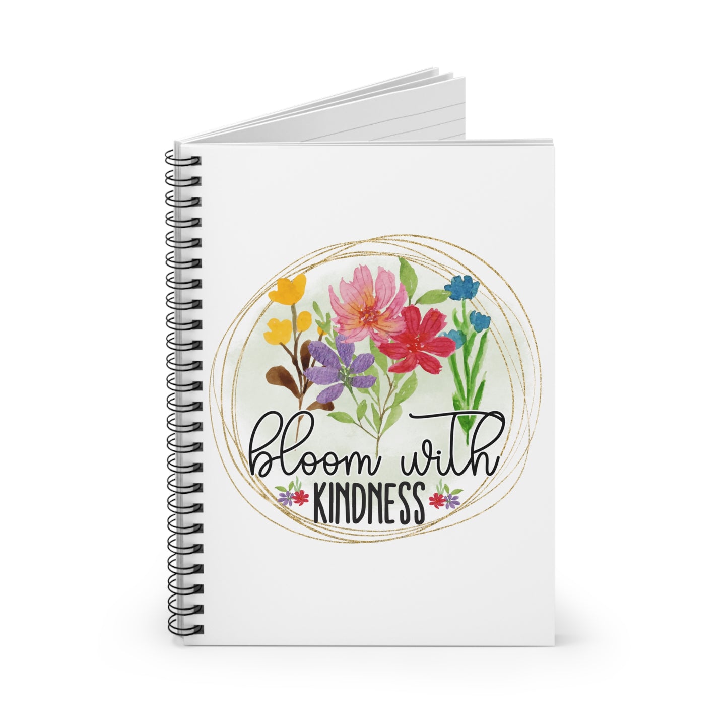 Bloom With Kindness Notebook - Ruled Line