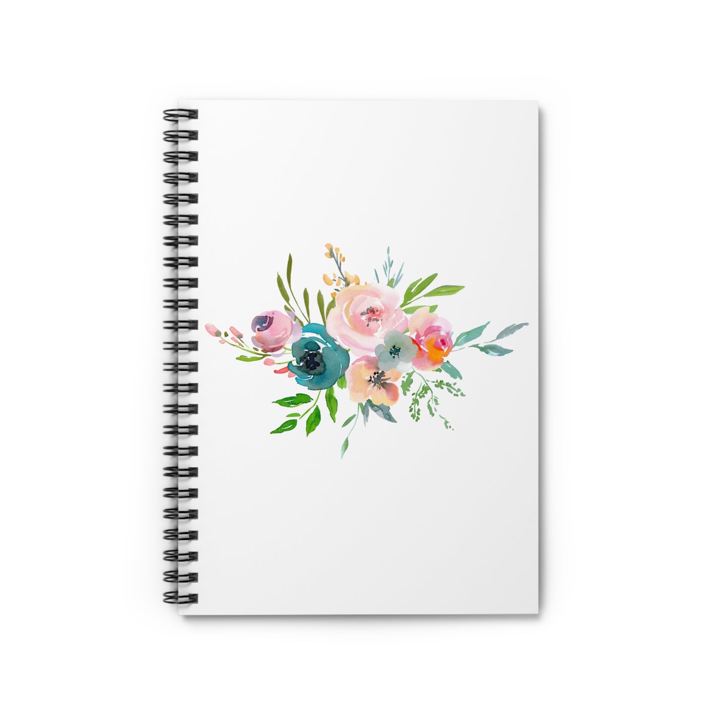 Light Floral Bouquet Spiral Notebook - Ruled Line