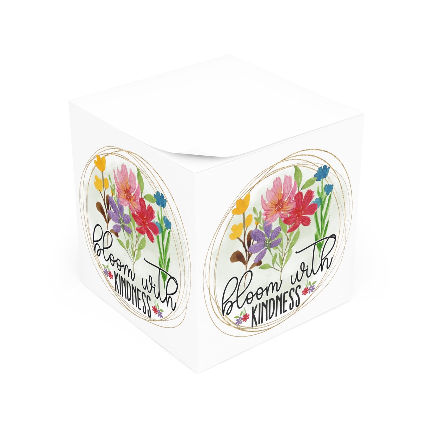 Bloom with Kindness Note Cube