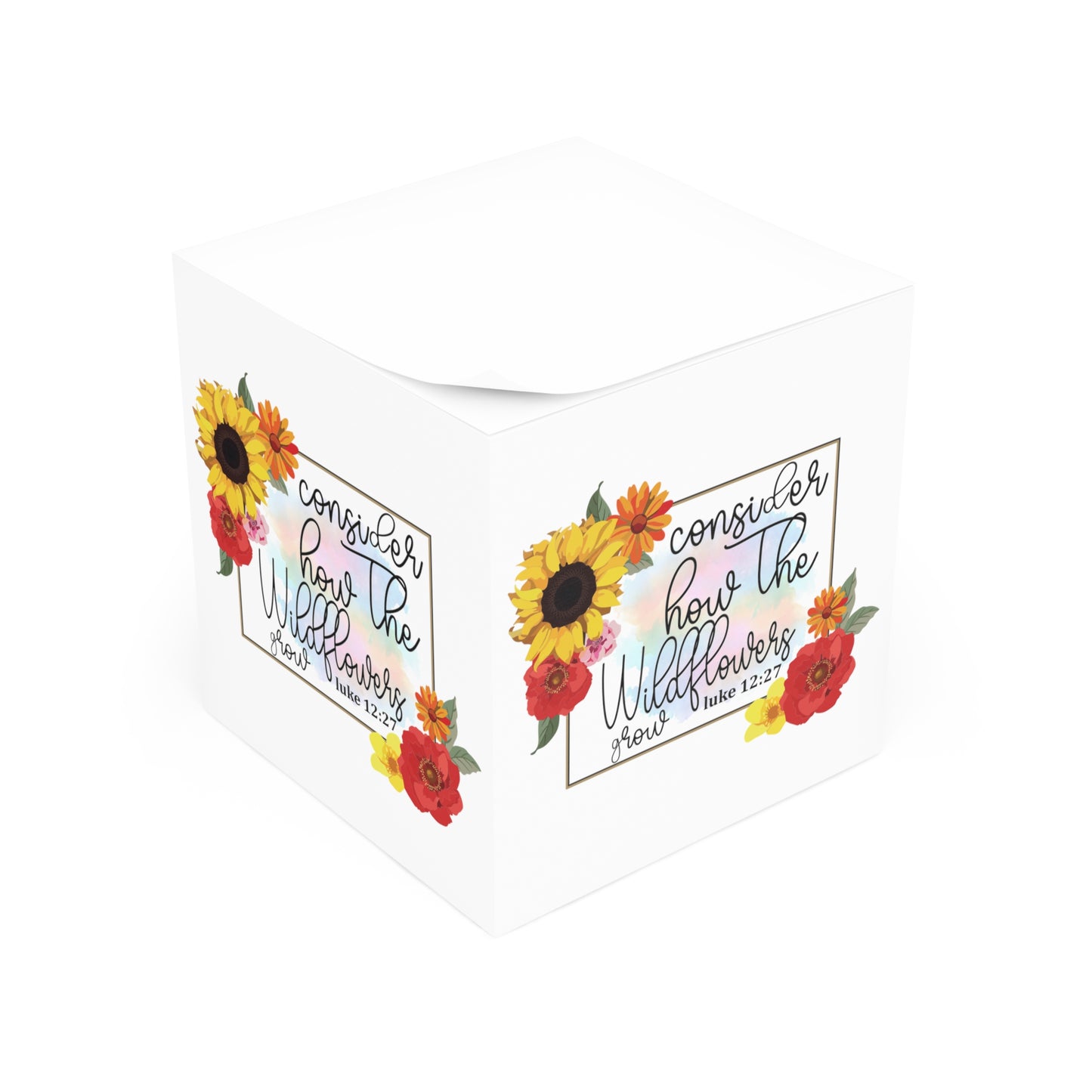 Consider the Wildflowers Note Cube