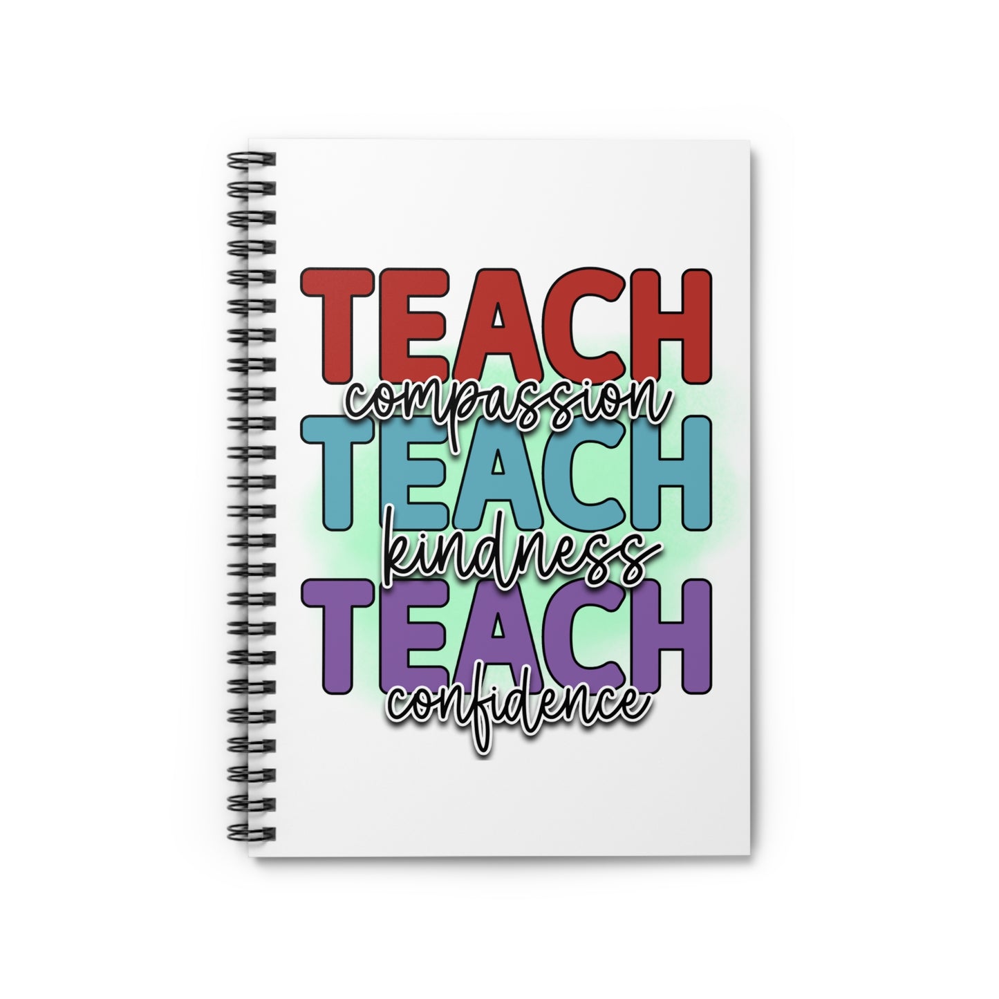 Teach Compassion Spiral Notebook - Ruled Line