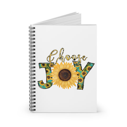 Choose Joy Spiral Notebook - Ruled Line