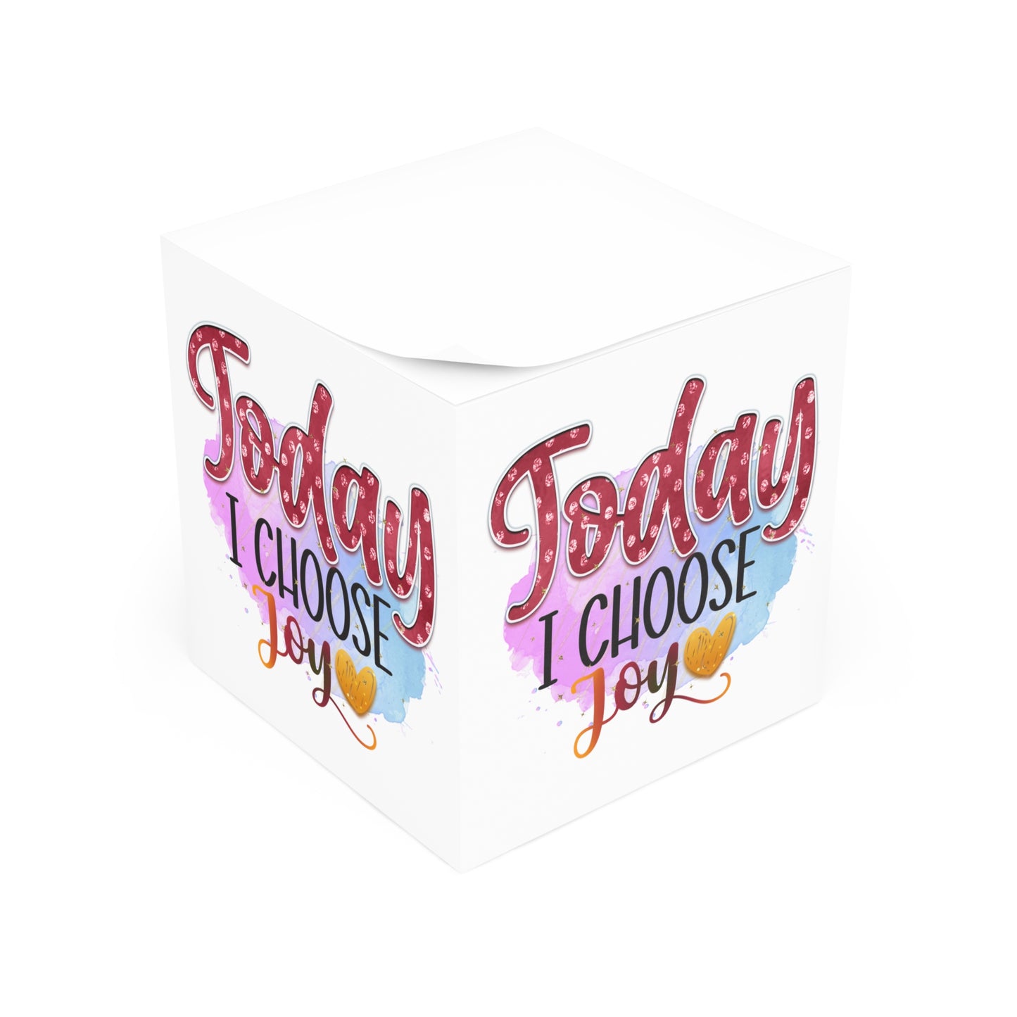 Today I Choose Joy Motivational Note Cube