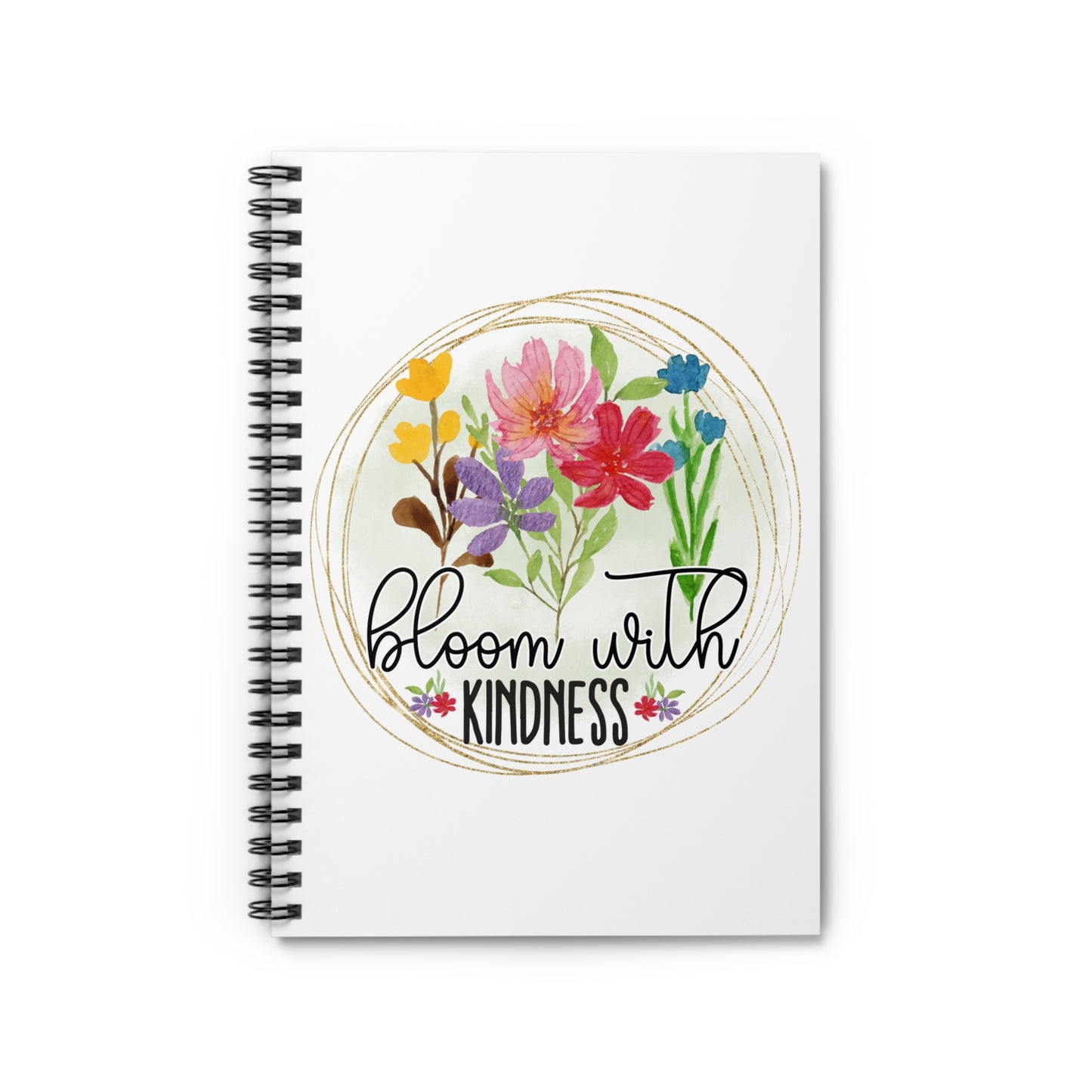 Bloom With Kindness Notebook - Ruled Line