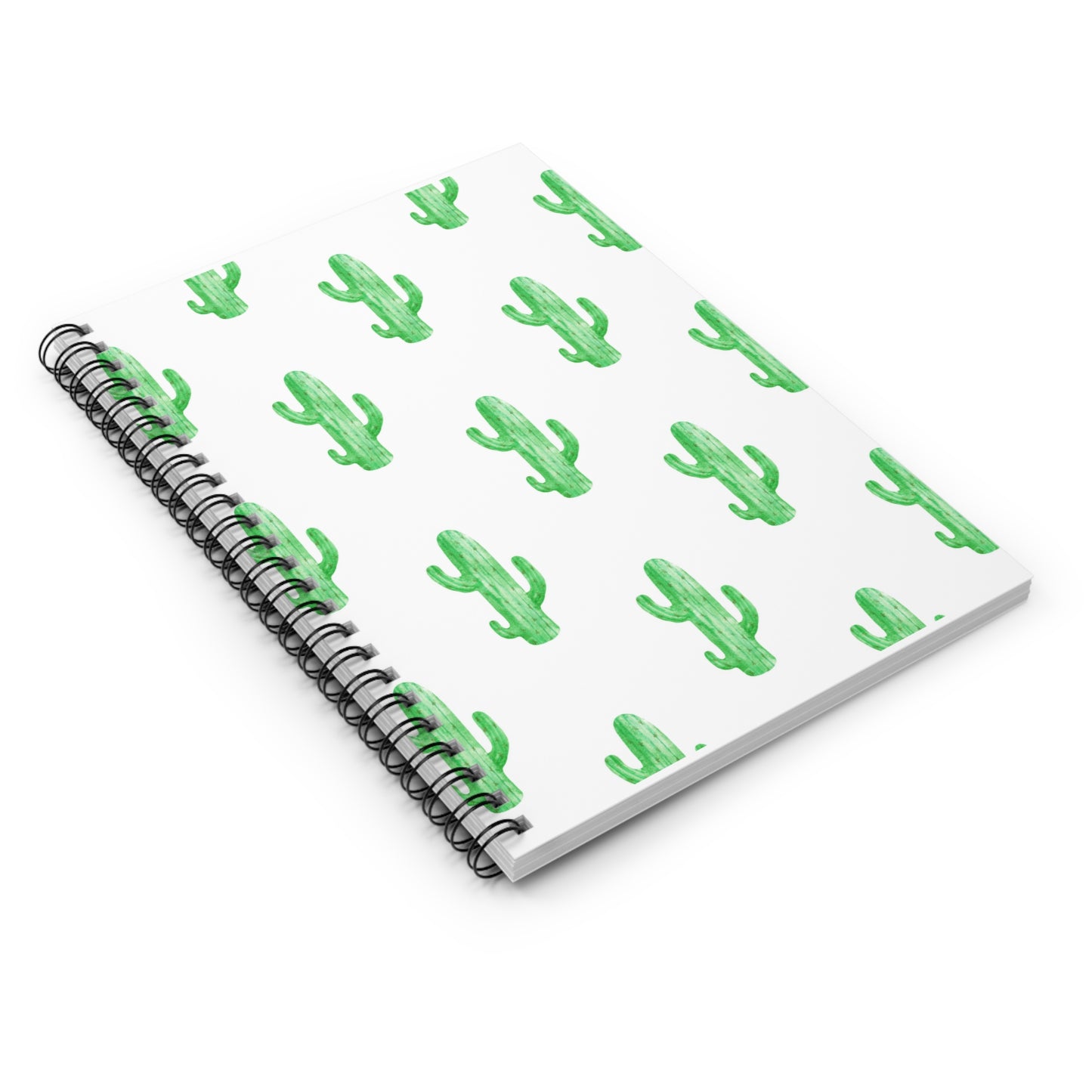 Cactus Print Spiral Notebook - Ruled Line
